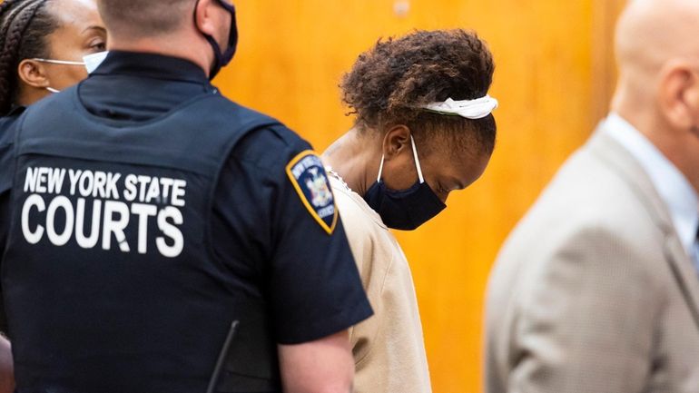 Jessica Beauvais at her arraignment in May 2021 in Queens Criminal...