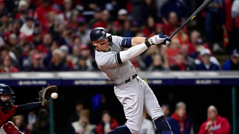 Yankees' Aaron Judge batting second against Guardians