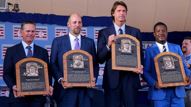 Randy Johnson, Pedro Martinez and John Smoltz voted to Hall of