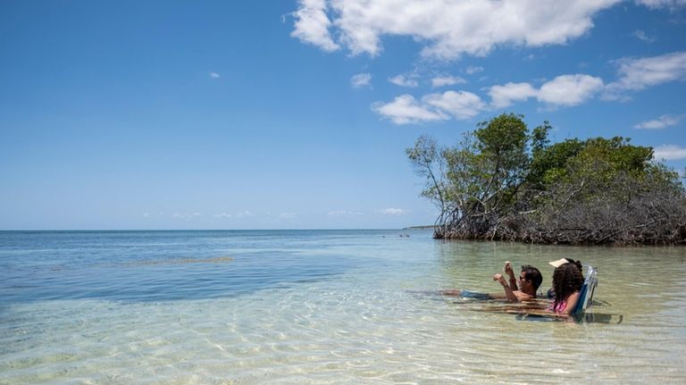 A beach scene in Guánica, Puerto Rico.