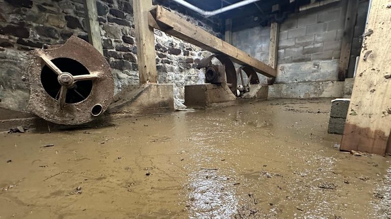 The interior of the Stony Brook Grist Mill on Wednesday,...