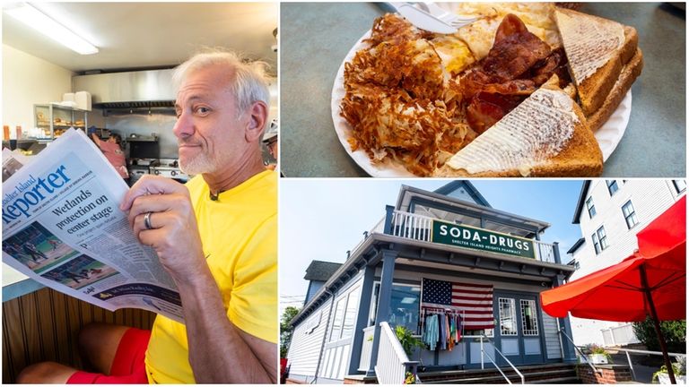 Scott Vogel sits down for breakfast at Shelter Island Heights...