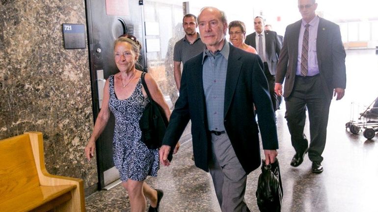 Julie and Stanley Patz, the parents of Etan Patz, enter...