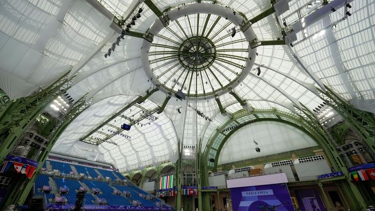 A view of the Grand Palais, the venue that will...