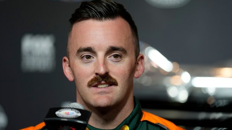 Austin Dillon during the NASCAR Daytona 500 auto race media...