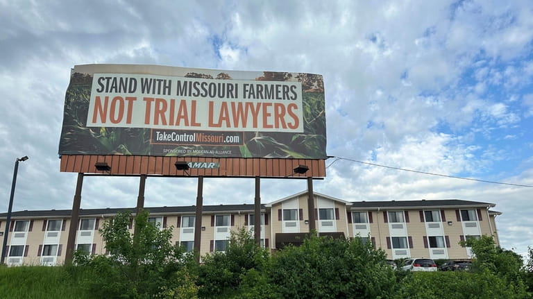 A billboard supporting legislation that would provide legal protection to...