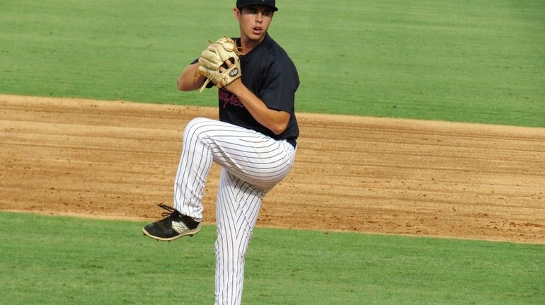 Chase Hodson, pitching for Tampa here, was signed by the...