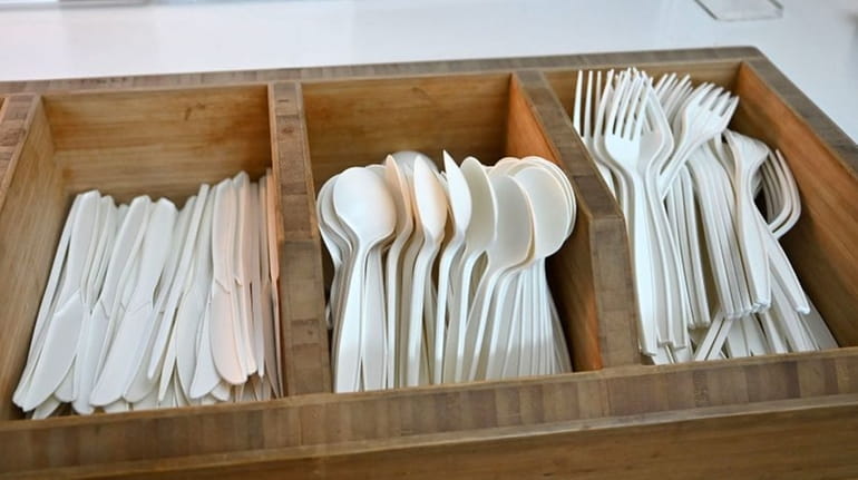A Suffolk County bill called for reducing the amount of plastic utensils...