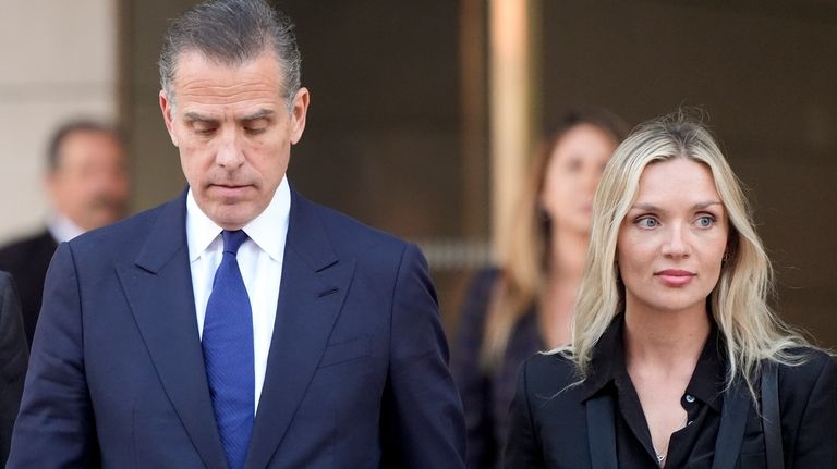 Hunter Biden leaves federal court with his wife Melissa Cohen...