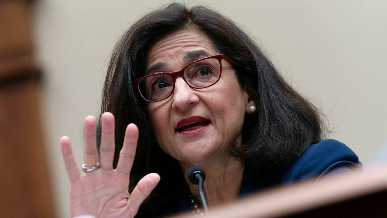 Columbia University President Nemat (Minouche) Shafik testifies before the House...