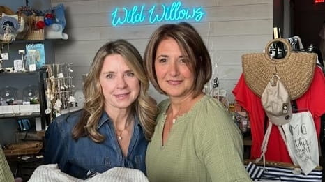 Kathy Camarda and Dawn Kilmeade at their casual clothing store,...