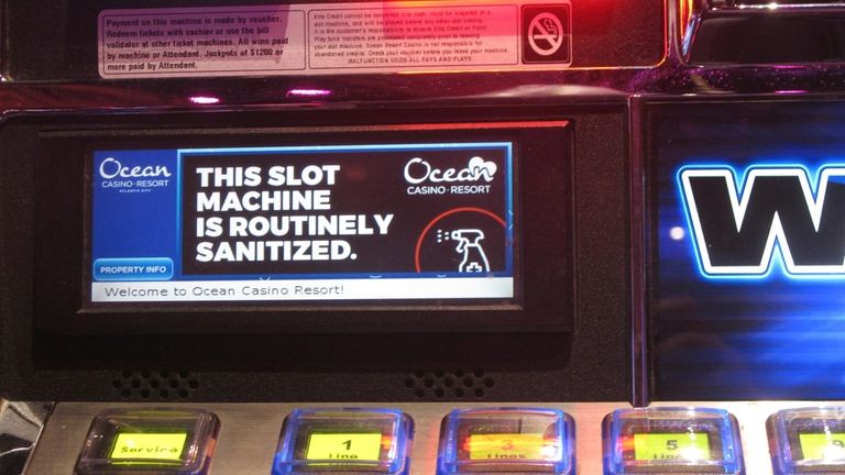 A slot machine is seen at the Ocean Casino Resort...