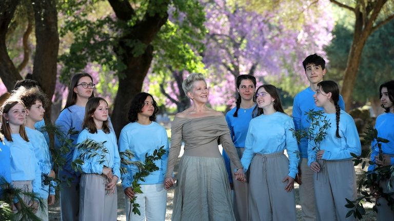 Mezzo-soprano Joyce DiDonato appears on April 8, 2024 at Ancient...