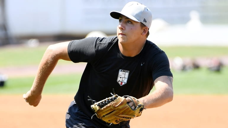 Greg Weissert of the Staten Island Yankees and Bay Shore...