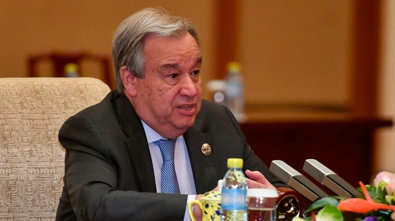 Guterres said he is committing the United Nations to help...