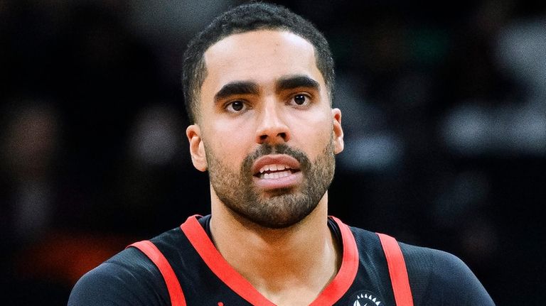 Toronto Raptors forward Jontay Porter during the first half of...