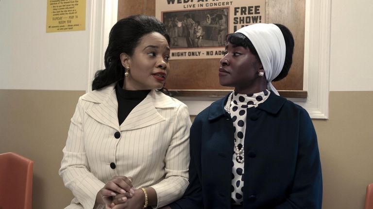 Coretta Scott King, played by Weruche Opia, and Betty Shabazz,...