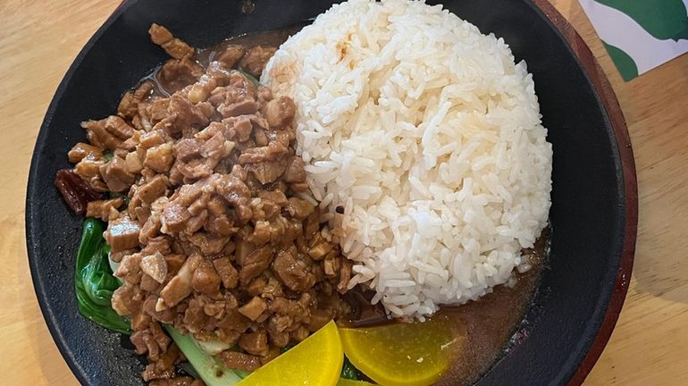 Braised pork with rice is a Taiwanese classic at Hungry...