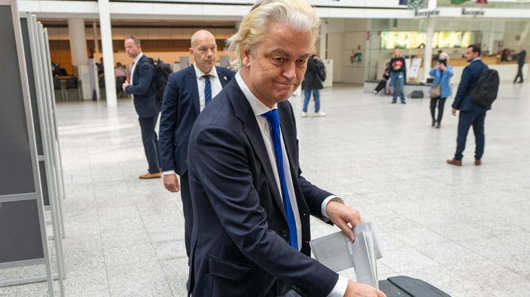 Anti-Islam lawmaker Geert Wilders of the PVV, or Party for...