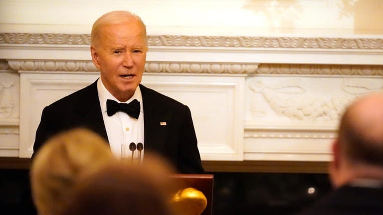 President Joe Biden speaks to members of the National Governors...