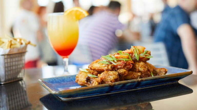 Kung Pao wings at Allegria Hotel's L'Onda Bar in Long Beach.