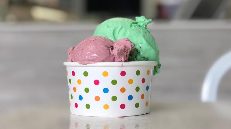 Strong Island Ice Cream in Nesconset offers flavors like cotton...