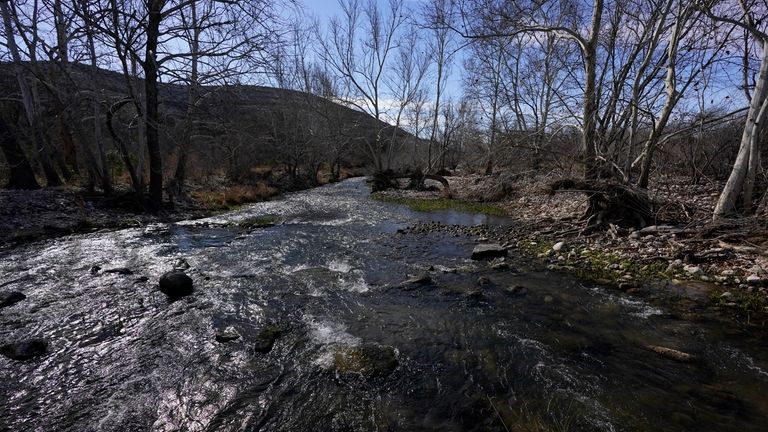 The Devil's River is seen on a ranch near Del...