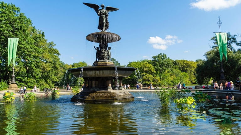Bethesda Fountain in Central Park in Manhattan.