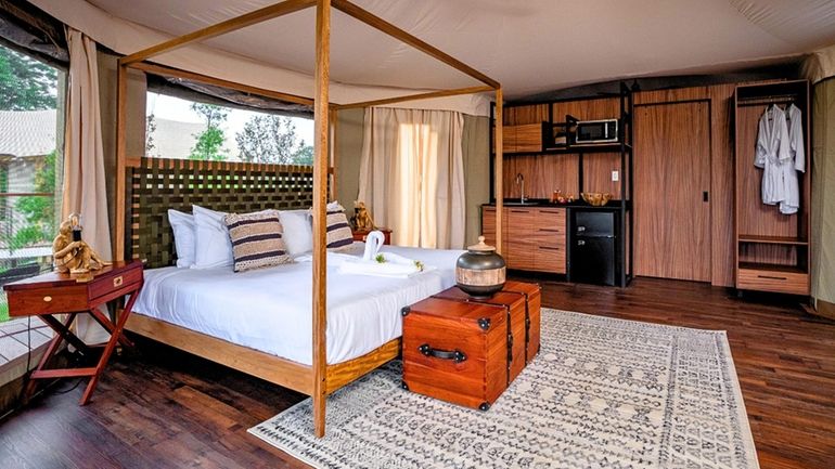 One of the new glamping suites at Savannah Sunset Resort...