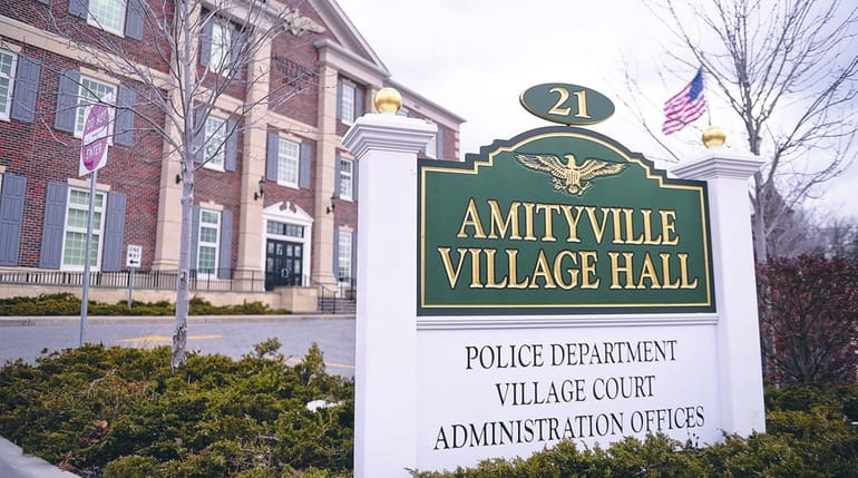 Amityville Village Hall, seen here on  Feb. 25, 2014.