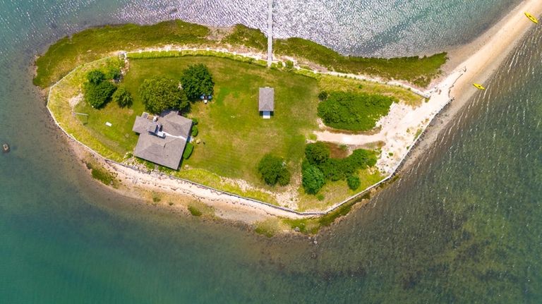 Taylor's Island, a historical landmark on Shelter Island.