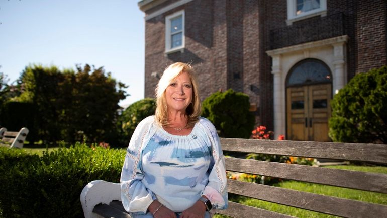 KathyAnn Miga, newly appointed trustee on the Babylon Village board,...