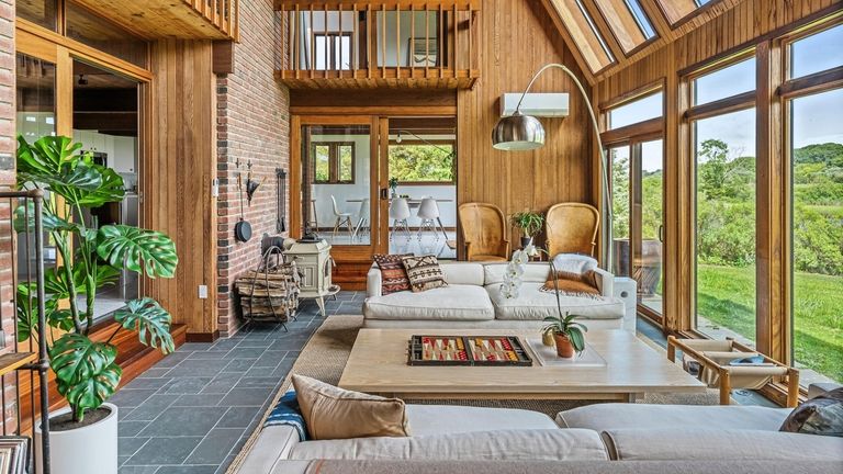 This Peconic home has a renovated interior. 