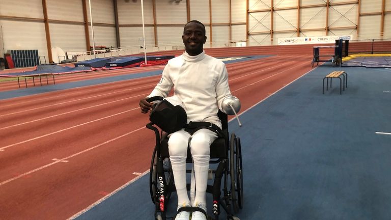 Amelio Castro Grueso, who will compete in wheelchair fencing for...