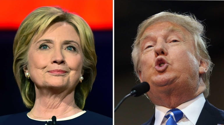 Democratic presidential nominee Hillary Clinton and Republican presidential nominee Donald...