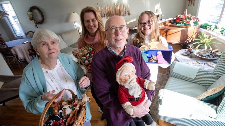 Members of the O’Connell family, including Meg, 82, and Neil,...