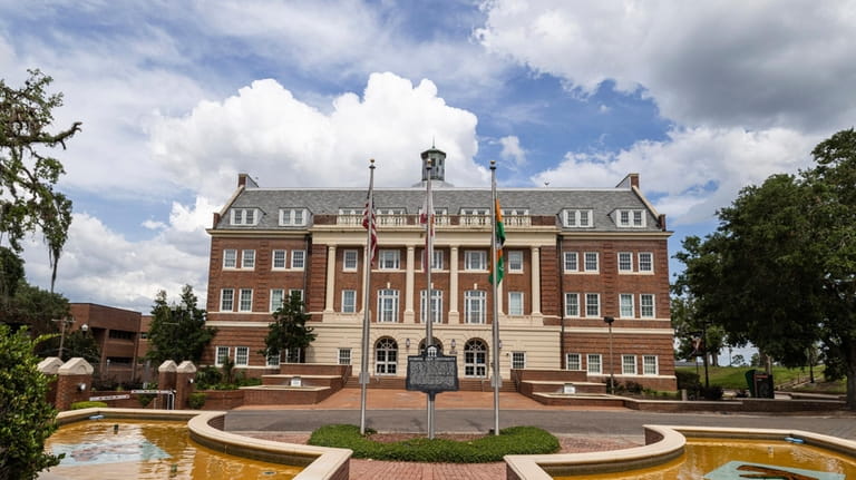 Lee Hall sits atop the hill at the Florida A&M...