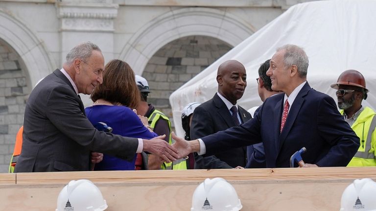 House Majority Leader Steve Scalise, R-La., right and Senate Majority...