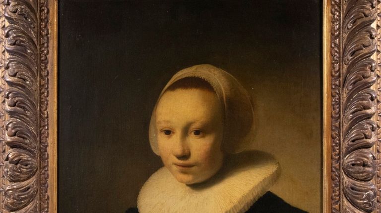 This undated photo shows a 17th century painting, “Portrait of...