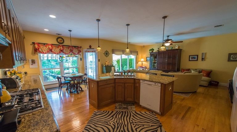 The kitchen-family room.