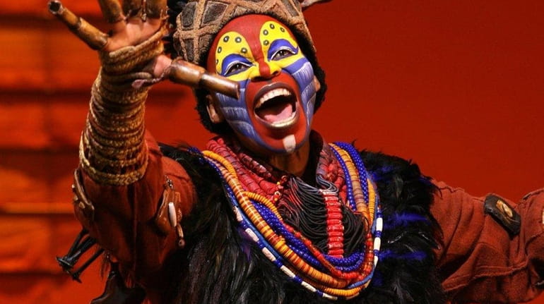 Tshidi Manye plays Rafiki in the Broadway production of "The...