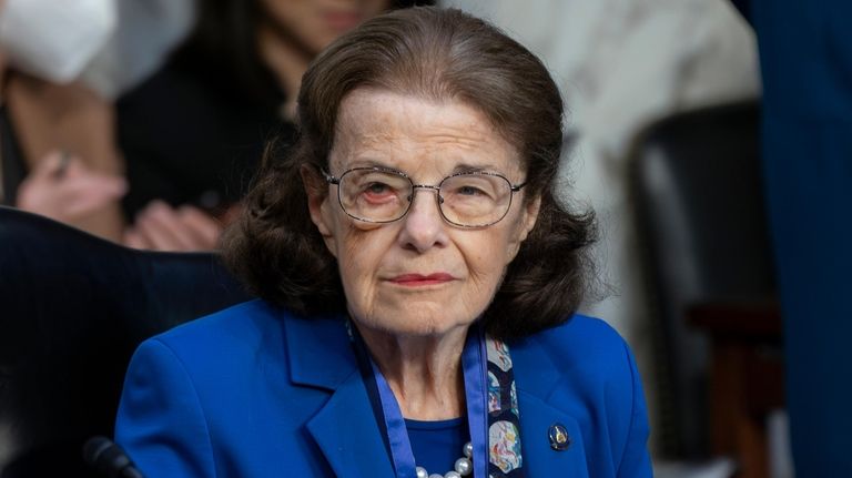 Sen. Dianne Feinstein, D-Calif., returns to the Senate Judiciary Committee...