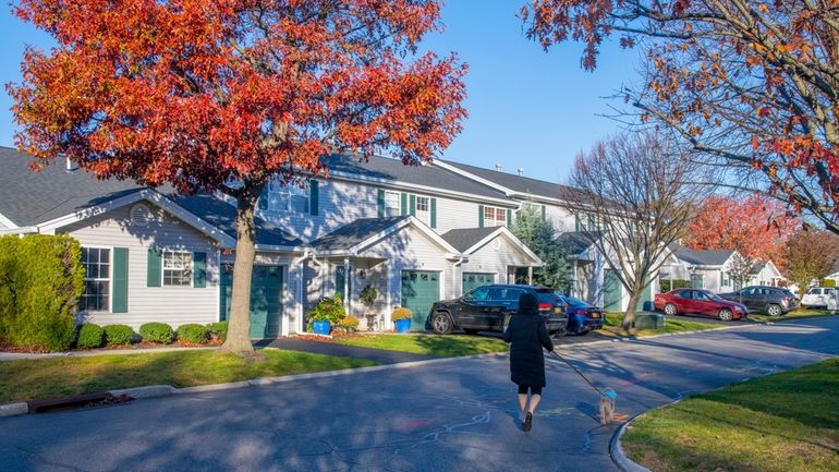 Town houses at the Highview cooperative development in Huntington Station.