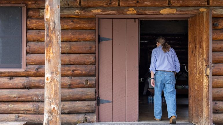 Joe Heath, general counsel for the Onondaga Nation, walks into...