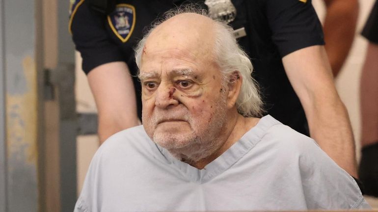 Steven Schwally appears in court in Central Islip on July...