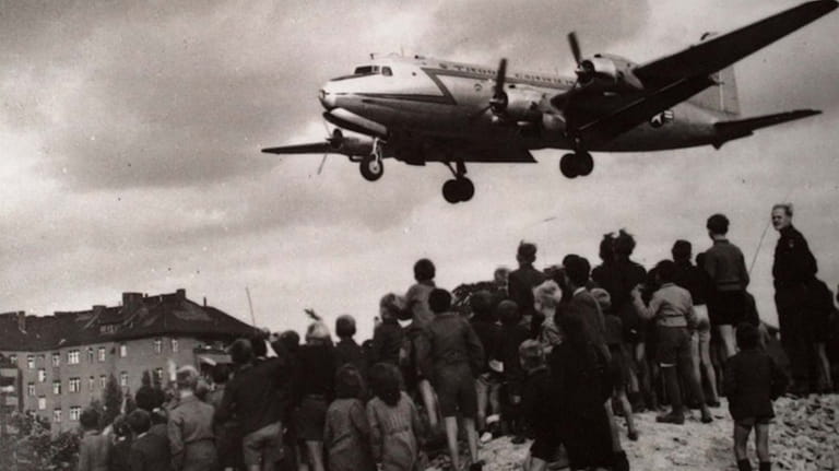 This undated photo shows the Douglas C-54 aircraft flown by Gail...