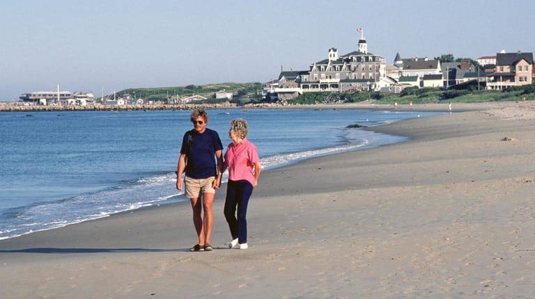 The beaches of Rhode Island's Block Island invite strollers.
