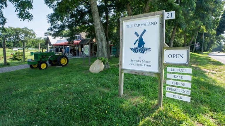 The farmstand at Sylvester Manor Educational Farm on Shelter Island.