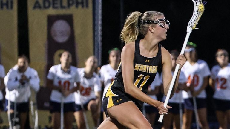 Wantagh's Juliana Cerasi is all alone at midfield during the...