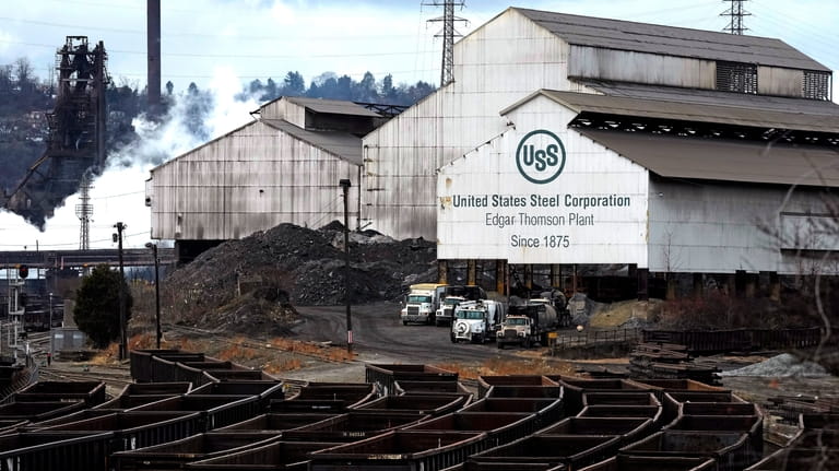 U.S. Steel's Edgar Thomson Plant in Braddock, Pa. is shown...